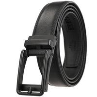 HKM-511443 Men's 3.0CM Cowhide Automatic Buckle Belt - Versatile Fashion Accessory