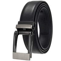 HKM-511443 Men's 3.0CM Cowhide Automatic Buckle Belt - Versatile Fashion Accessory