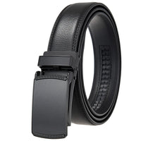 HKM-511443 Men's 3.0CM Cowhide Automatic Buckle Belt - Versatile Fashion Accessory