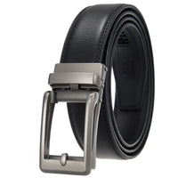 HKM-511443 Men's 3.0CM Cowhide Automatic Buckle Belt - Versatile Fashion Accessory