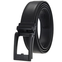 HKM-511443 Men's 3.0CM Cowhide Automatic Buckle Belt - Versatile Fashion Accessory