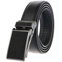 HKM-511443 Men's 3.0CM Cowhide Automatic Buckle Belt - Versatile Fashion Accessory