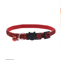 HKM-166483 Adjustable Colorful Cat Collar with Bell ¨C Durable Nylon, Soft Texture, Available in Multiple Fish Scale Colors