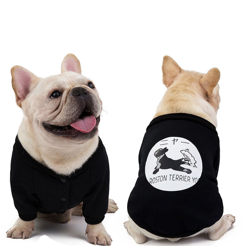 HKM-208979 Corgi Winter Plush Cotton Sweater for Small and Medium Dogs