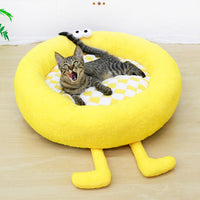 HKM-809939 Cozy Plush Nest for Small to Medium Dogs - Thick Warm Mat for Autumn and Winter Sleep