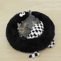 HKM-809939 Cozy Plush Nest for Small to Medium Dogs - Thick Warm Mat for Autumn and Winter Sleep