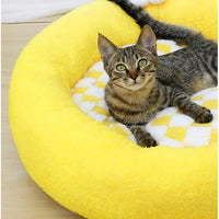 HKM-809939 Cozy Plush Nest for Small to Medium Dogs - Thick Warm Mat for Autumn and Winter Sleep
