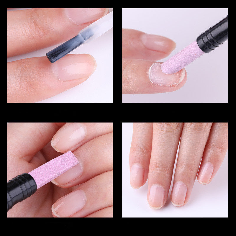 HKM-004883 Double-Ended Quartz Cleanser Pen for Nail Care and Dead Skin Removal, 14.2CM, PP Material