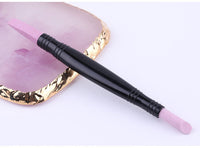HKM-004883 Double-Ended Quartz Cleanser Pen for Nail Care and Dead Skin Removal, 14.2CM, PP Material