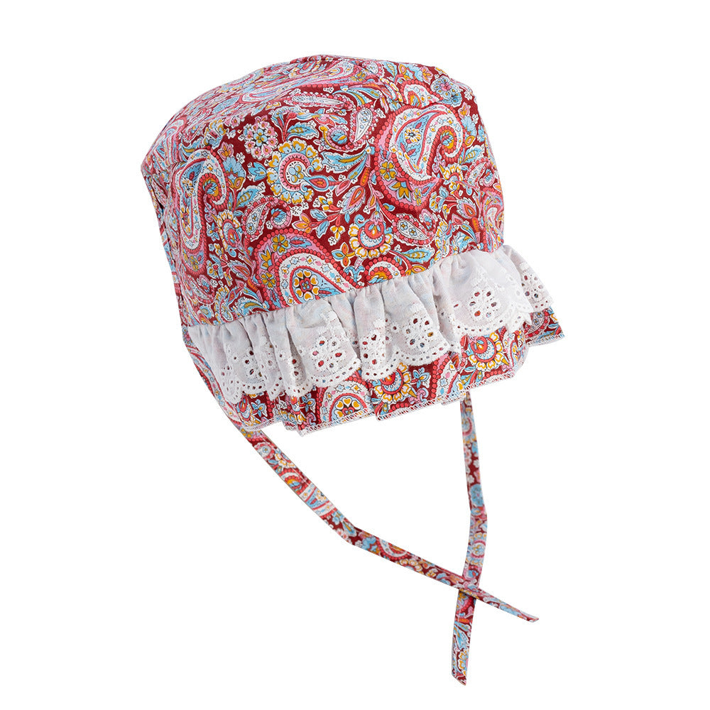 HKM-294099 Stylish Lace Dog Sun Hat - Monochrome TC Cloth Pet Headgear, Size S/M/L