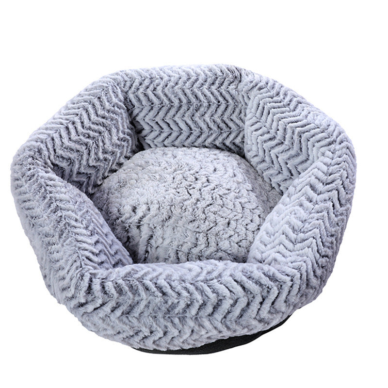 HKM-136467 Hexagonal Pet House - Cozy Cloth Dog & Cat Bed, Available in Multiple Sizes (40cm to 120cm)