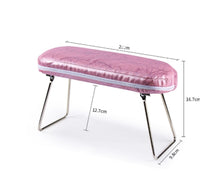 HKM-036499 Leather Desktop Hand Cushion for Nail Care and Manicure Support