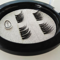 HKM-632979 Handmade Single Magnet Realistic False Eyelashes - 4 Pieces Per Pair