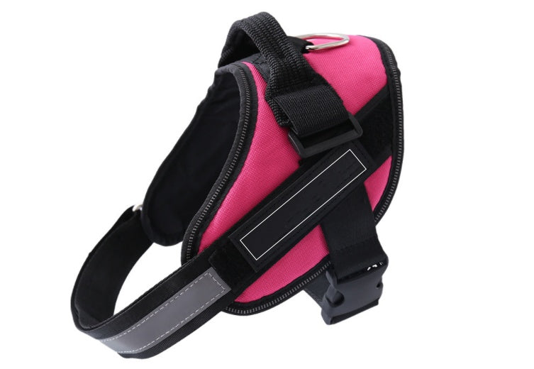 HKM-376083 Customizable Adjustable Dog Vest Harness with ID Patch for Outdoor Walks