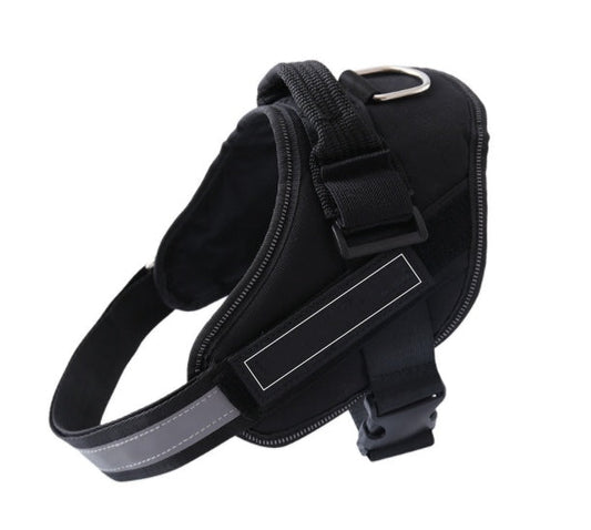 HKM-376083 Customizable Adjustable Dog Vest Harness with ID Patch for Outdoor Walks