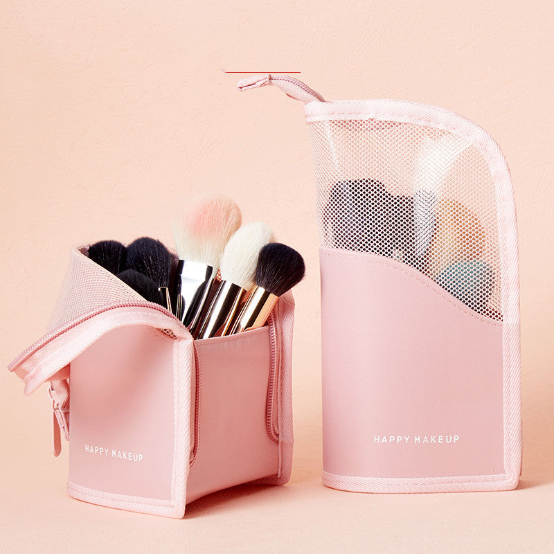 HKM-733267 Portable Multi-Function Cosmetic Brush Storage Bag in Oxford Cloth