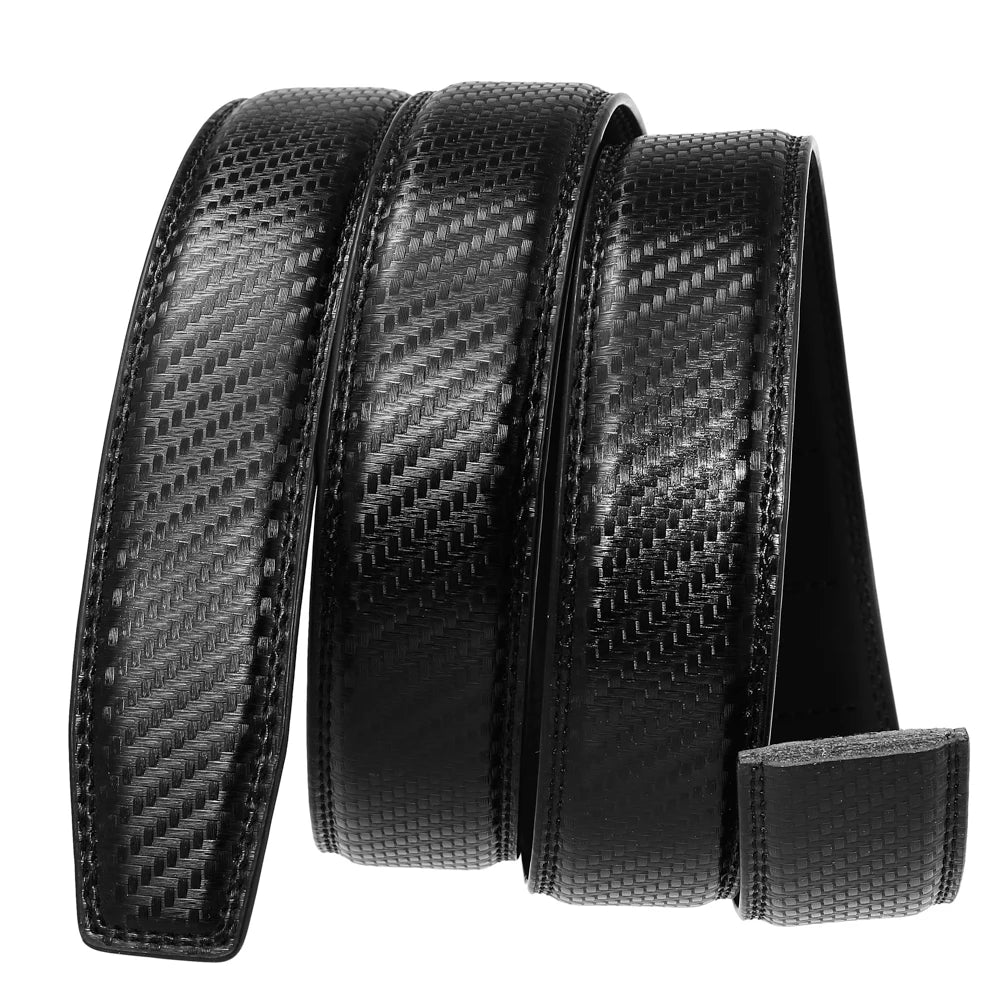 HKM-147539 Men's Premium Leather Business Belt - Classic Design, Adjustable Fit
