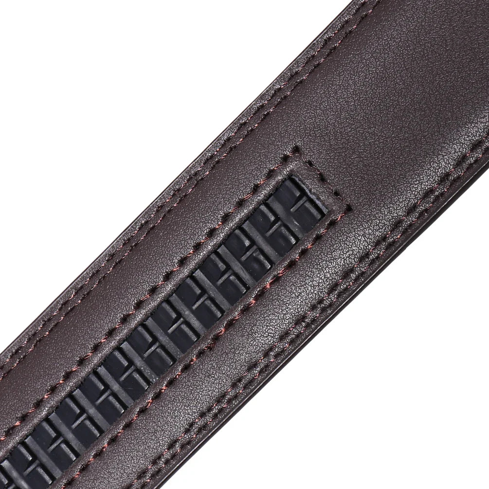 HKM-147539 Men's Premium Leather Business Belt - Classic Design, Adjustable Fit