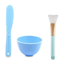 HKM-674835 Silicone Mask Bowl Set with Stirring Stick and Brush - Versatile Skin Care Tool in Multiple Colors