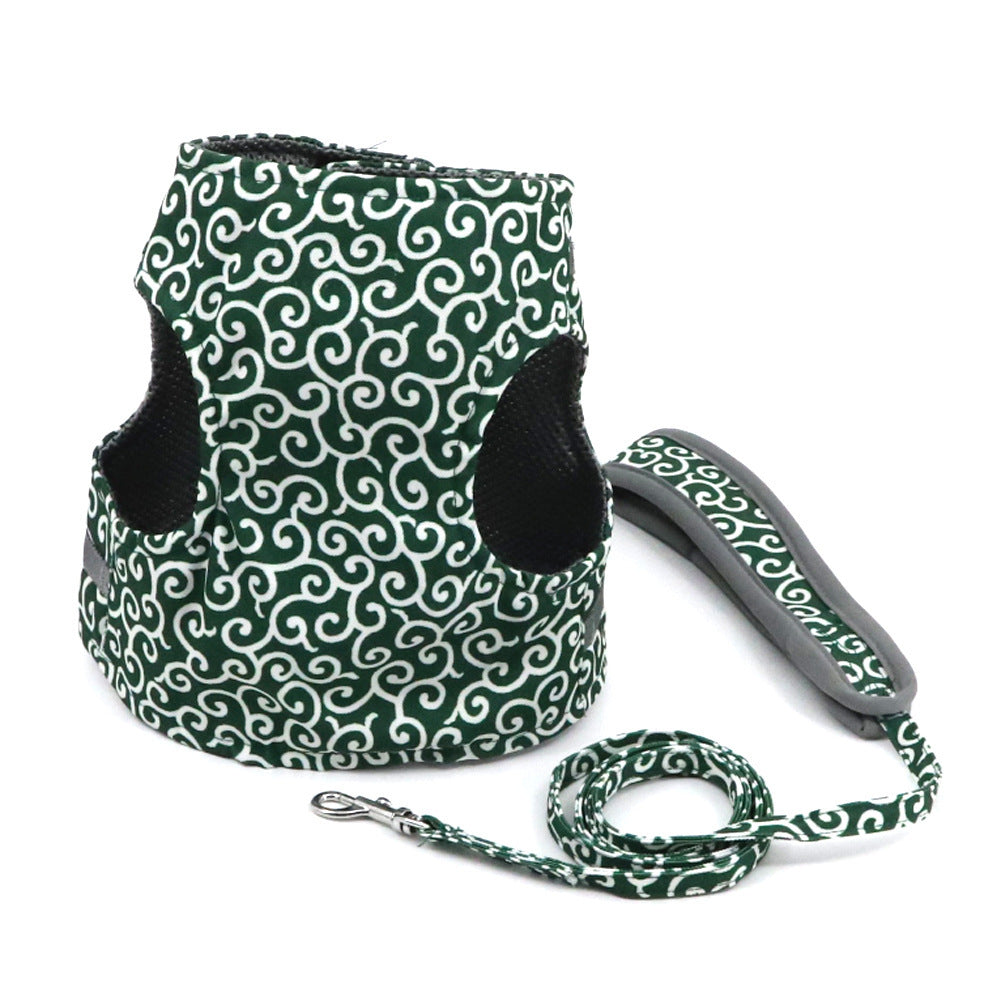 HKM-226899 Pet Traction Vest for Cats and Dogs - Anti-Stroke Resistance, Adjustable Fit in Blue, Red, or Green