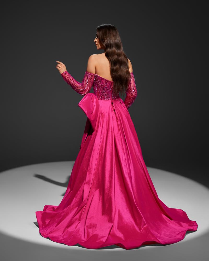 HKM-562003 Elegant Purple Evening Gown for Women - EZ25055 Design