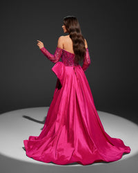 HKM-562003 Elegant Purple Evening Gown for Women - EZ25055 Design