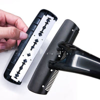 HKM-690131 Portable Manual Shaver with Double-Sided Blade in Black - Compact Design for Easy Grooming