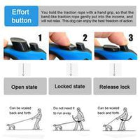 HKM-948627 Automatic Telescopic Pet Traction Leash with One-Handed Brake System
