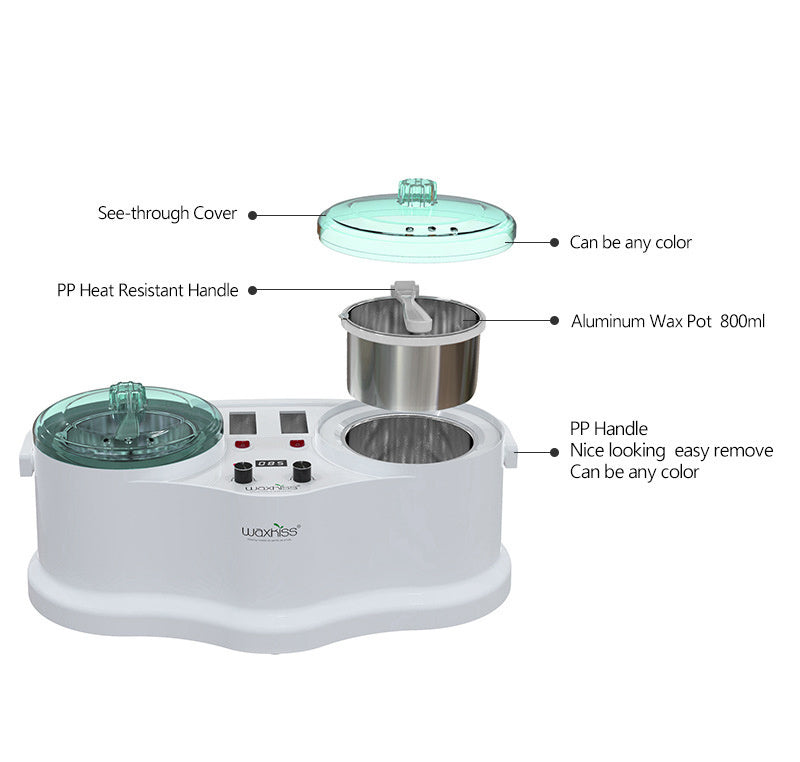 HKM-804755 Professional Hair Removal Wax Machine - ABS+PS Material, AC Power Supply, Compact Design