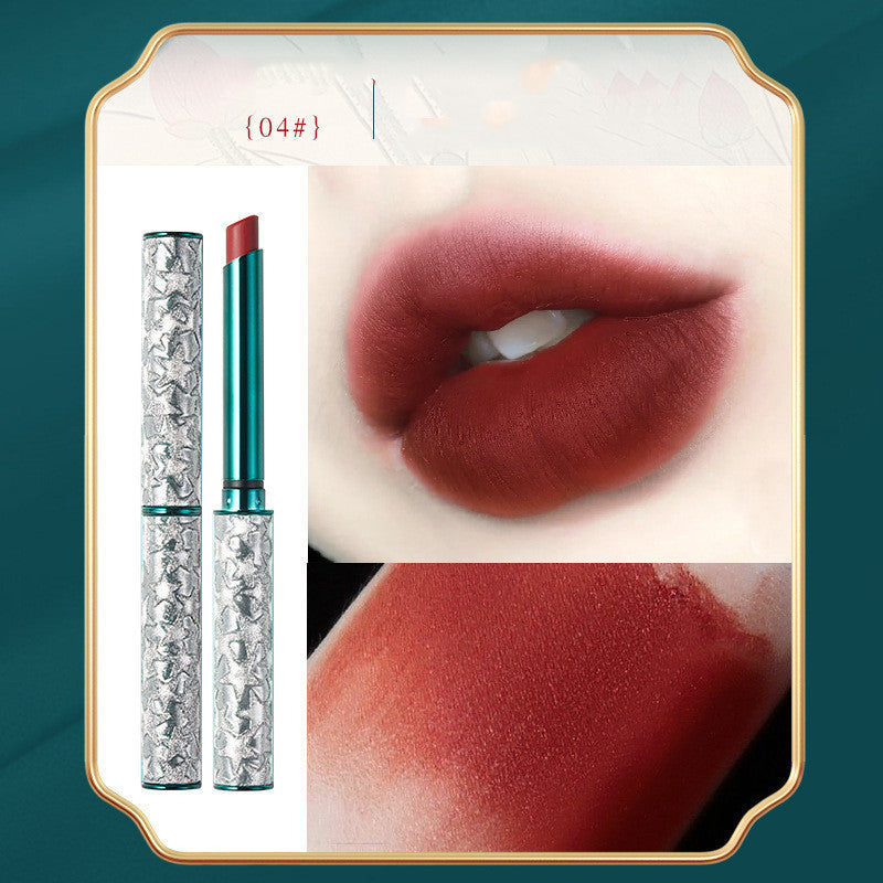 HKM-122195 Gold Velvet Lipstick - Long-Lasting, Cup-Friendly Formula, Multivitamin Enriched, Multiple Colors Available