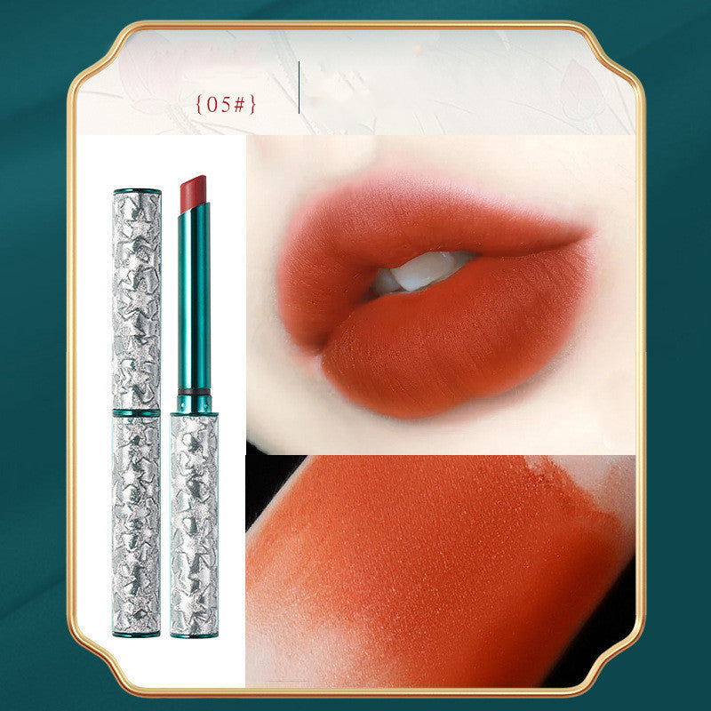 HKM-122195 Gold Velvet Lipstick - Long-Lasting, Cup-Friendly Formula, Multivitamin Enriched, Multiple Colors Available