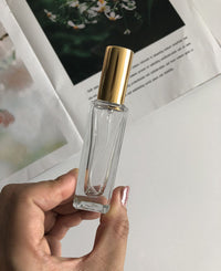 HKM-665427 Portable Transparent Glass Spray Bottle for Perfume - Travel Friendly and Refillable