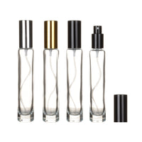 HKM-665427 Portable Transparent Glass Spray Bottle for Perfume - Travel Friendly and Refillable