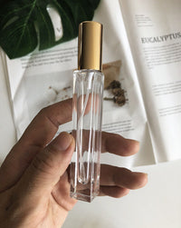 HKM-665427 Portable Transparent Glass Spray Bottle for Perfume - Travel Friendly and Refillable