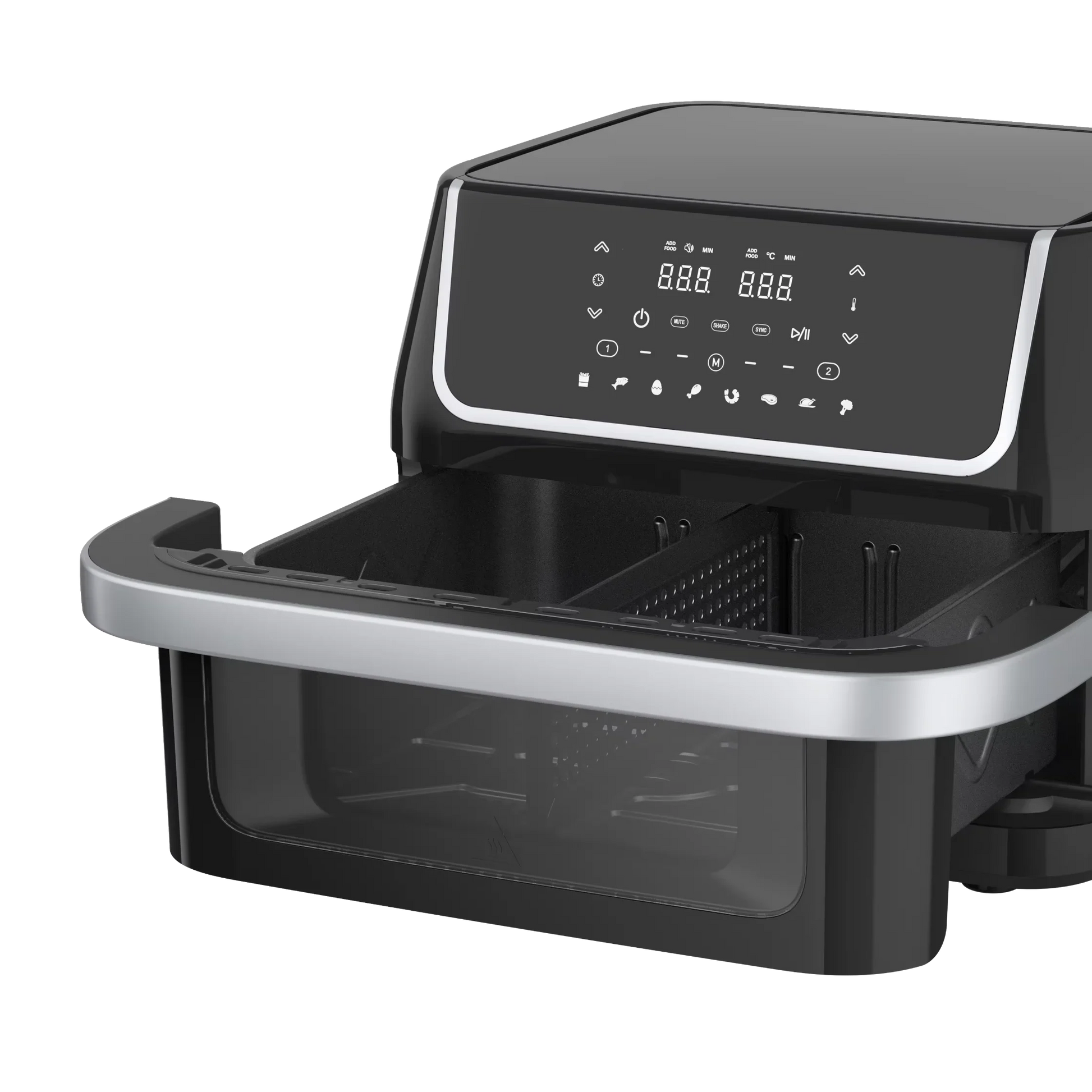 KTX-925779 10L Dual-Core Air Fryer with Large Capacity and Visual Oven Window for Multifunctional Cooking and Grilling