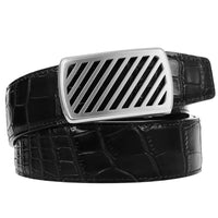 HKM-555411 Luxury Men's Business Belt with Steel Buckle, Model LY36-61462-8