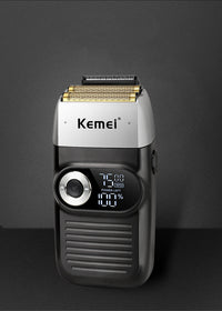 HKM-574227 Large Capacity Lithium Battery Stainless Steel Blade Shaver with LCD Display, 3 Gear Positions, 120 Minutes Use Time