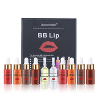 HKM-284883 Micro Needle Lip Gloss Gift Set - 10 Colors, 5ml Each, Moisturizing Formula, Long-lasting Wear