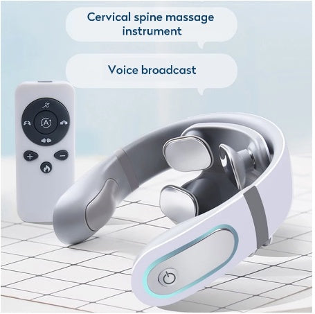 HKM-786131 4D Shiatsu Wireless Neck Massager for Pain Relief, Stiff Neck Therapy with 6 Modes and 20 Intensity Settings