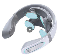 HKM-786131 4D Shiatsu Wireless Neck Massager for Pain Relief, Stiff Neck Therapy with 6 Modes and 20 Intensity Settings