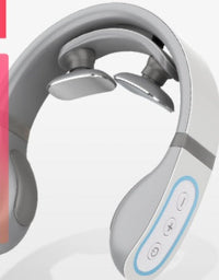 HKM-786131 4D Shiatsu Wireless Neck Massager for Pain Relief, Stiff Neck Therapy with 6 Modes and 20 Intensity Settings