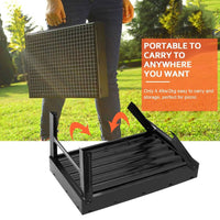 HKM-862163 Portable Foldable Charcoal BBQ Grill for Camping, Picnics, and Garden Use