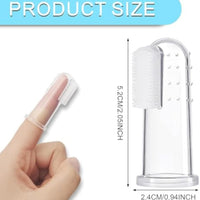 HKM-268755 Extra Soft Silicone Finger Toothbrush for Dogs and Cats - Professional Pet Dental Care Tool for Easy Teeth Cleaning