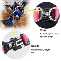 HKM-502547 Adjustable Nylon Chest Harness for Medium and Large Dogs with Padded Comfort and Sturdy Metal Clasp
