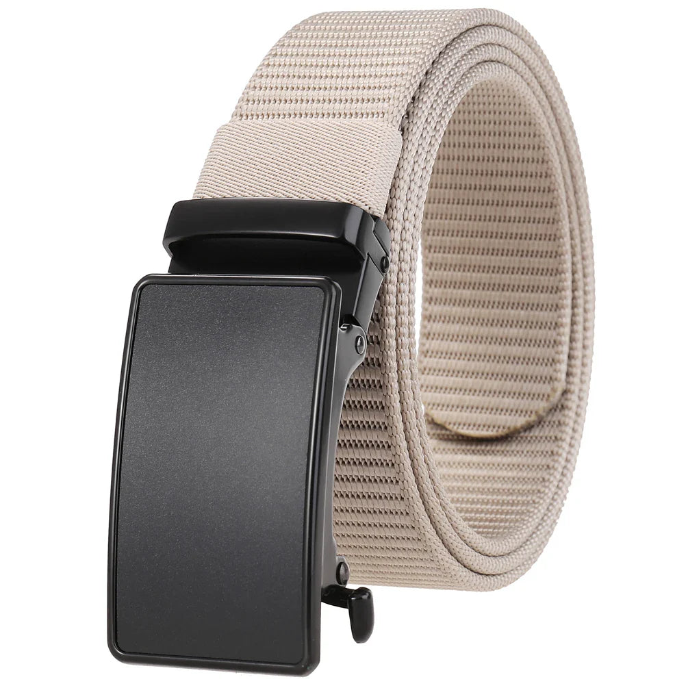 HKM-667219 Men's Casual Nylon Belt - Adjustable and Durable Design, Model LY55-0027-3