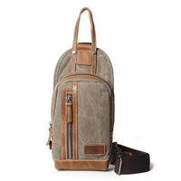 HKM-238099 Men's Canvas Crossbody Bag - Everyday Outdoor Sports Satchel in Multiple Colours
