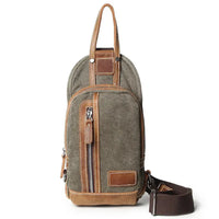 HKM-238099 Men's Canvas Crossbody Bag - Everyday Outdoor Sports Satchel in Multiple Colours