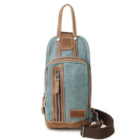 HKM-238099 Men's Canvas Crossbody Bag - Everyday Outdoor Sports Satchel in Multiple Colours