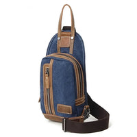 HKM-238099 Men's Canvas Crossbody Bag - Everyday Outdoor Sports Satchel in Multiple Colours