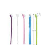 HKM-137811 Double-Headed Pet Toothbrush for Effective Teeth Cleaning - Multiple Colors Available